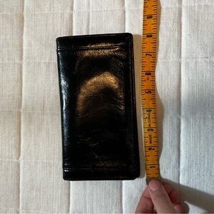 HOBO Black Key & Card Holder Smooth Leather Accessory